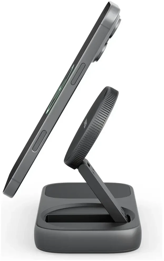 Įkrovimo stotelė „Energea Widock Plus 7in1“ USB-C 3.1 su Qi2 grafitu