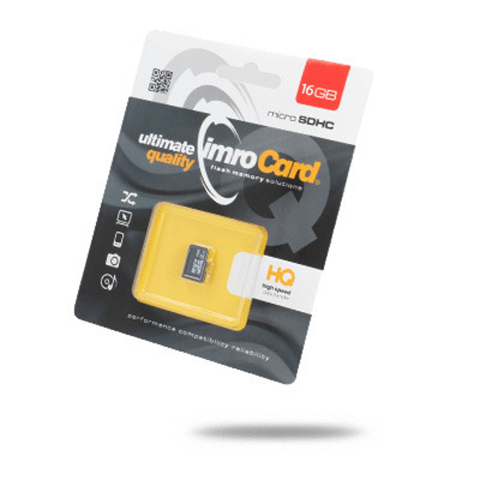 IMRO atminties kortelė Micro SD 16GB 100MB/s Class 10 UHS I
