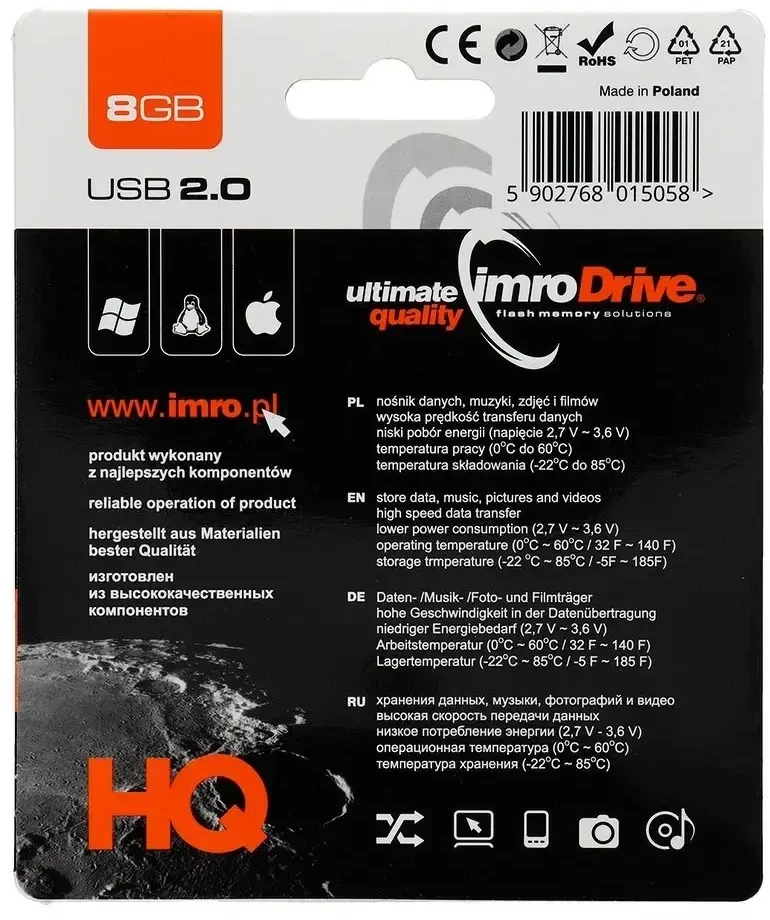 IMRO laikiklis AXIS 8GB USB2.0