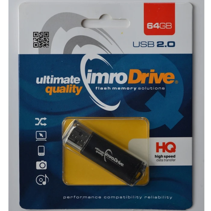 Wolbar IMRO pendrive Juodas 64GB USB2.0