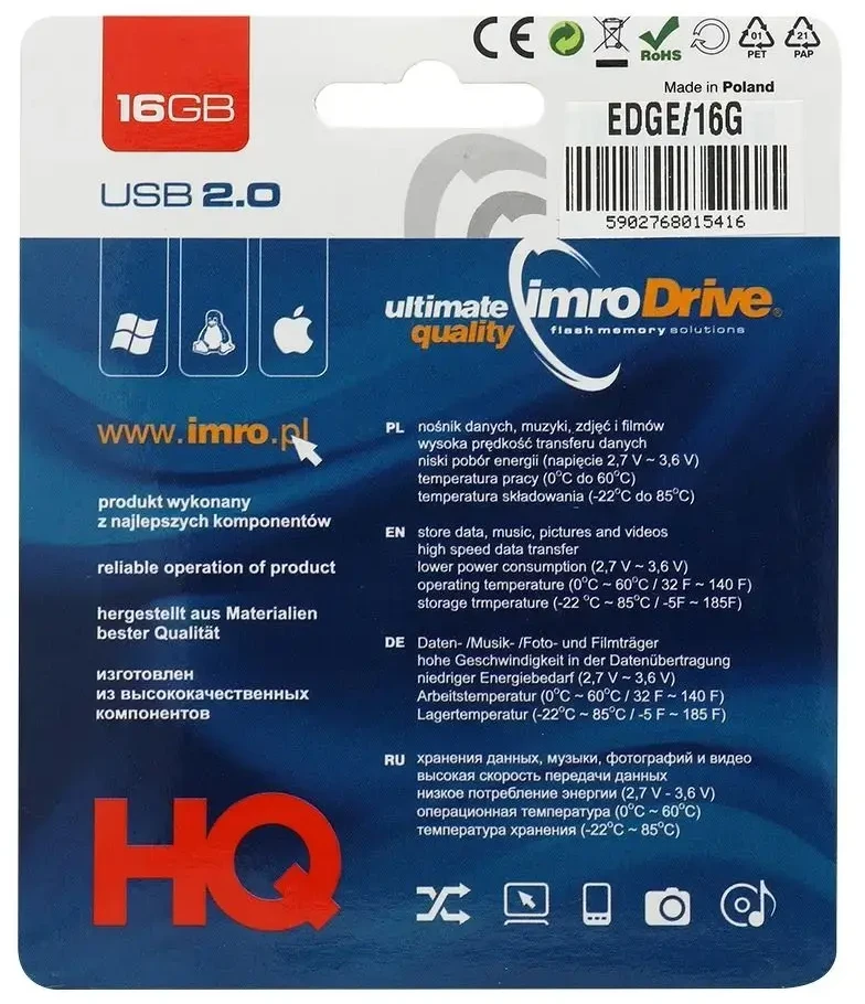 IMRO pendrive EDGE 16GB USB2.0