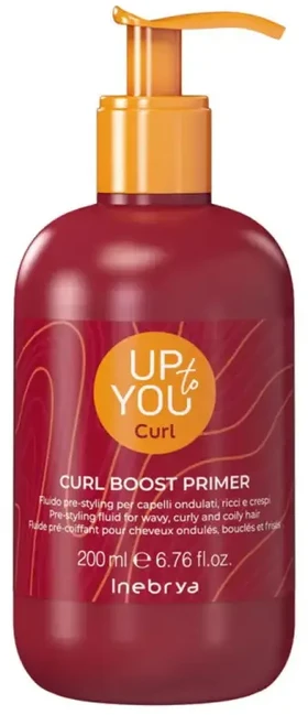 Inebrya Up To You Curl Boost Primer priemonė garbanotiems / banguotiems plaukams, 200 ml
