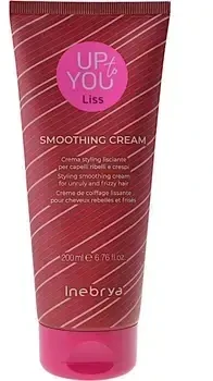 Inebrya Up To You Liss Styling Smoothing Kreminis glotninantis kremas nepaklusniems / besišiaušiantiems plaukams, 200 ml
