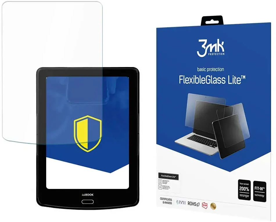 3Mk apsauga „InkBook Prime HD“ – iki 8.3" 3mk „FlexibleGlass Lite“