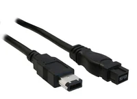 InLine Firewire 9 kontaktų - Firewire 6 kontaktų, 3m, Juodas (36903)