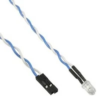 „InLine HDD-LED“ / maitinimo šviesos diodas pagrindinės plokštės prijungimui, mėlynas – 80 cm