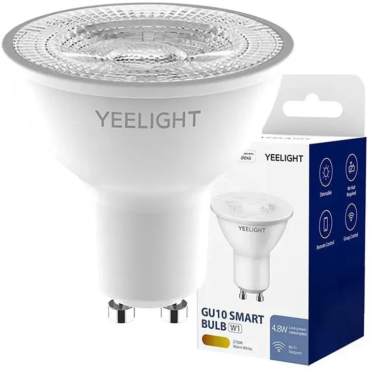 Yeelight Smart Bulb | GU10 W1 (pritemdomas) | 4,8 W | 2700 K | 15000 val. | LED | 220-240 V