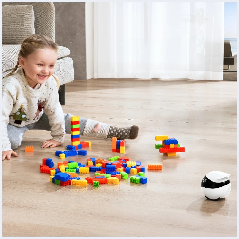 Enabot - EBO AIR 2 - namų, mobilus stebėjimo robotas (rožinė)