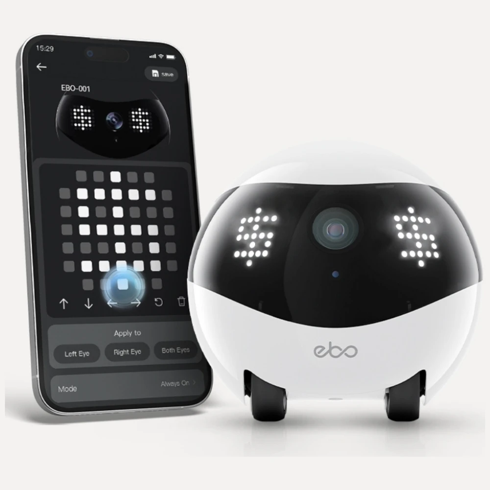 Enabot - EBO AIR 2 - namų, mobilus stebėjimo robotas (rožinė)
