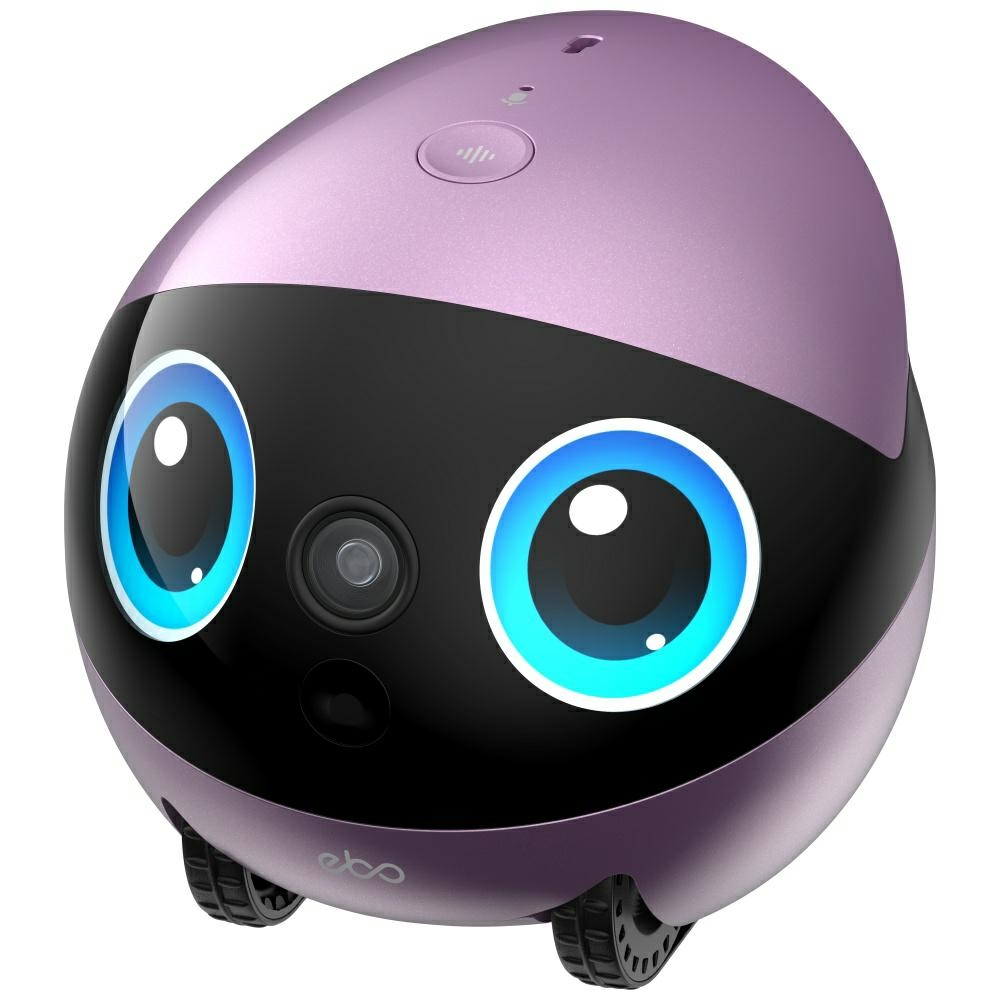 Namų robotas kompanijonas Enabot EBO Air 2 Plus FamilyBot su stebėjimo ir skambučių funkcija, violetinis