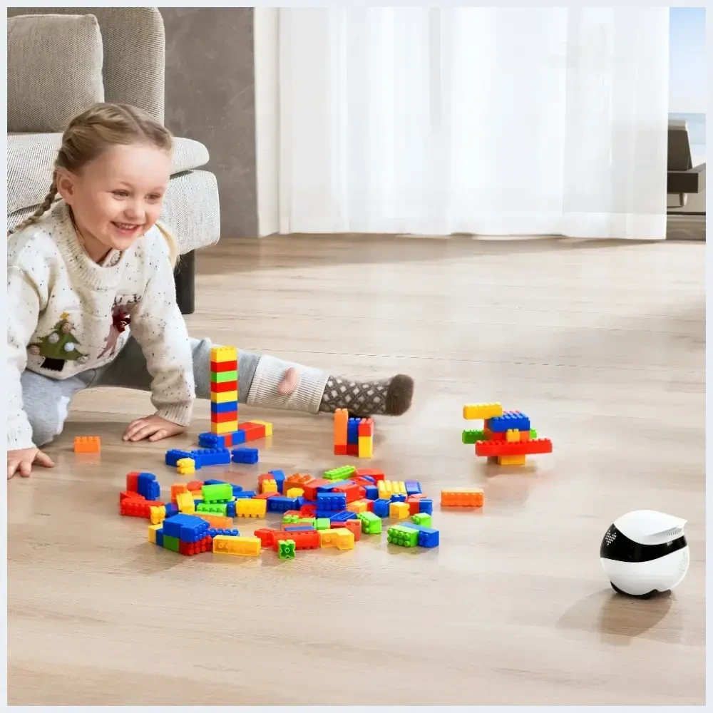 Enabot - EBO AIR 2 - namų, mobilus stebėjimo robotas (rožinė)