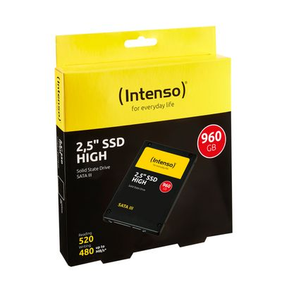 2,5 colio kietasis diskas 960 GB „Intenso High Performance“