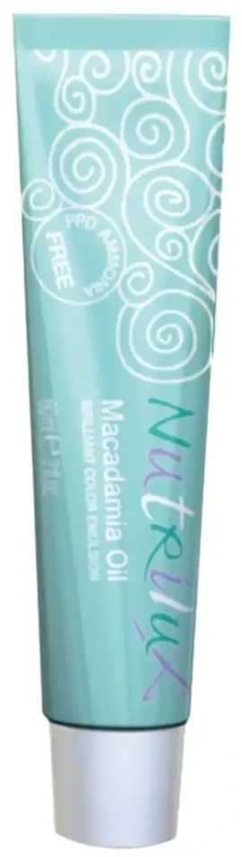 Intercosmo Nutrilux Macadamia Oil Permanent Hair Dye 5.84 Walnut Root, 60 ml