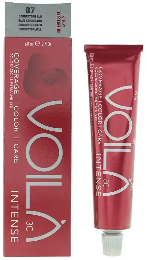 Intercosmo Voila 3C Intense Permanent Hair Dye 07N Mėlyna Corrector, 60 ml