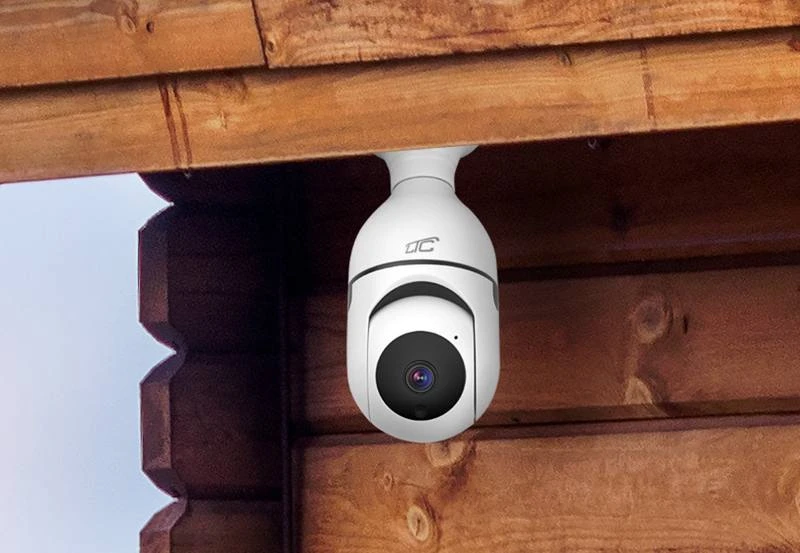 Internetinė rotacinė kamera IP lizdas E27 PTZ 3Mpix 230V SMART LTC VISION