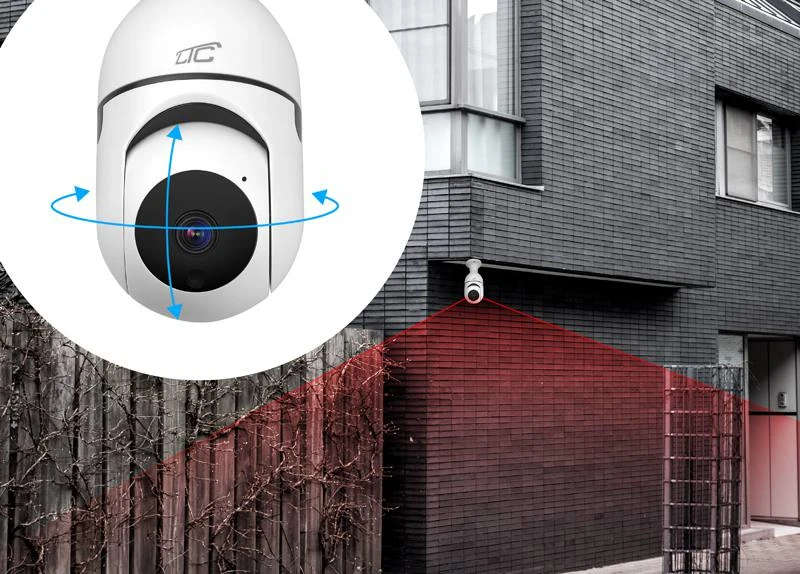 Internetinė rotacinė kamera IP lizdas E27 PTZ 3Mpix 230V SMART LTC VISION