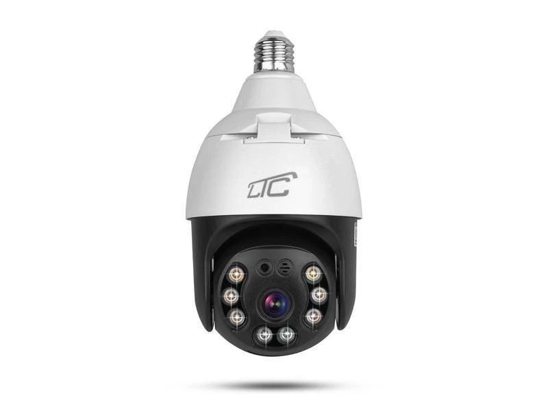 Internetinė rotacinė kamera IP lizdas E27 IP65 PTZ 5Mpix 230V SMART LTC VISION