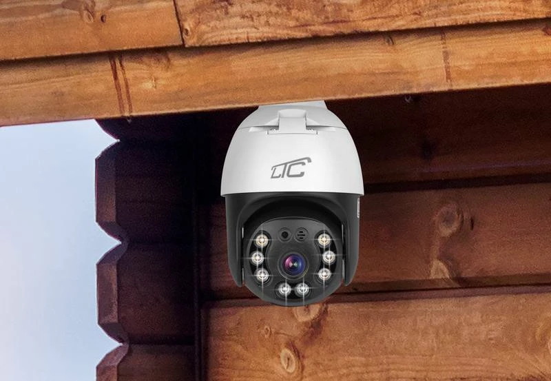 Internetinė rotacinė kamera IP lizdas E27 IP65 PTZ 5Mpix 230V SMART LTC VISION