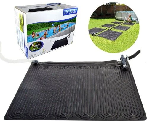 Intex Saulės energija šildomas kilimėlis, juodos sp., 1,2x1,2 m, PVC
