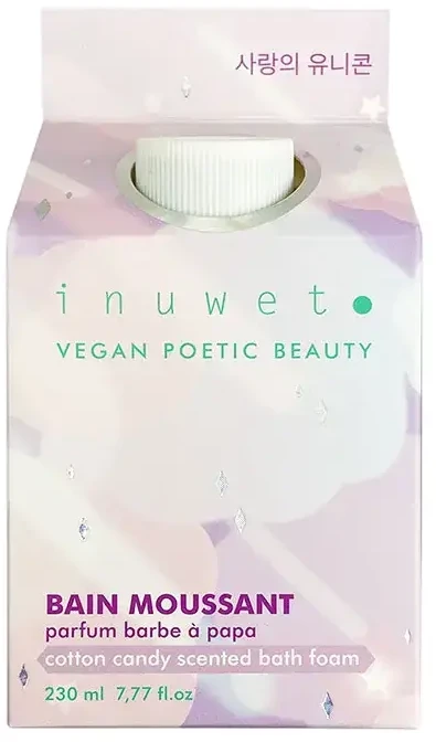 Inuwet Cotton Candy Cleansing Shower Mousse, 230 ml