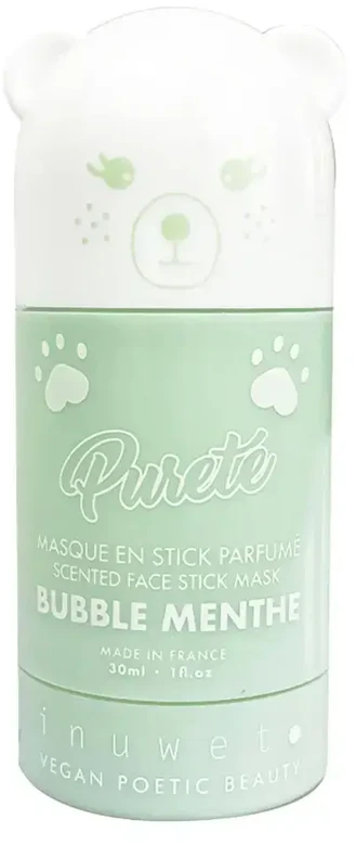 Inuwet Sweet Mint Purifying & Detoxifying Vegan & Natural Ingredients Stick Mask Face, 30 ml