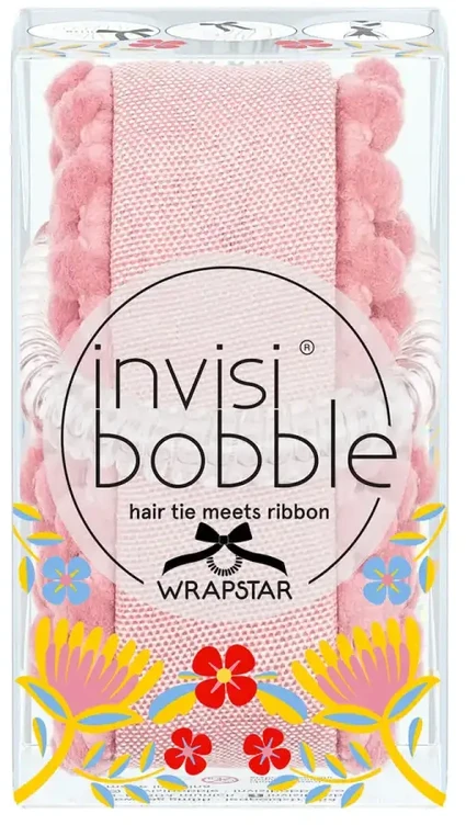 Gumytės plaukams Invisibobble Wrapstar Ami & Go, su kaspinu, limituotas leidimas