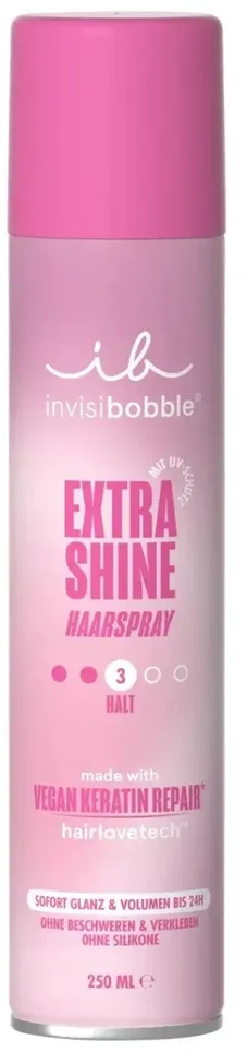 Invisibobble Plaukų lakas plaukų blizgesiui „Extra Shine“ (plaukų lakas) 250 ml