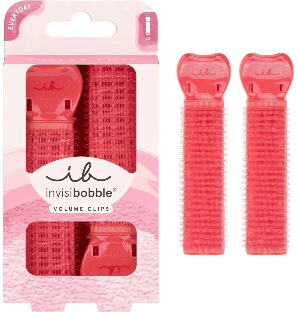 Invisibobble Roller Rose plaukų garbanojimo žnyplės set 2 pcs
