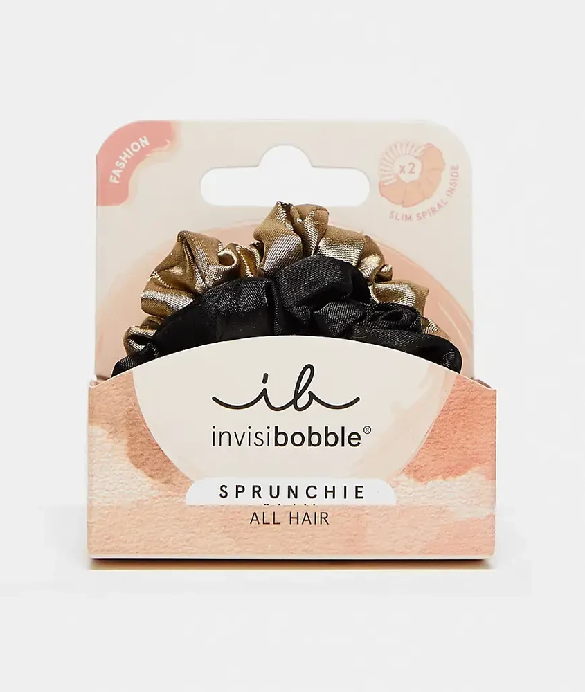 Invisibobble plaukų gumytės Sprunchie Slim True Golden 2 vnt.