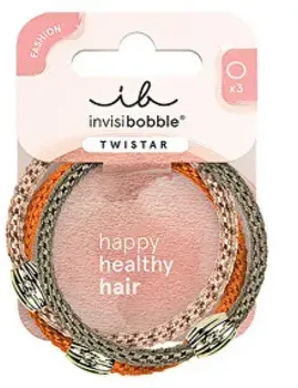 Invisibobble Twistar Oranžinis Affair plaukų kaklaraištis 3 vnt
