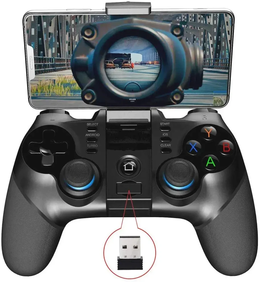 „iPega 9156“ „Bluetooth“ žaidimų pultas, skirtas „Fortnite“ ir „PUBG“
