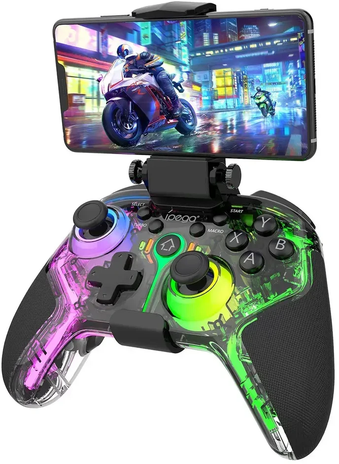 iPega 9666TH Bluetooth RGB Gamepad for Android/iOS/PS3/PS4/PC/N-Switch Juodas (Damage Package)