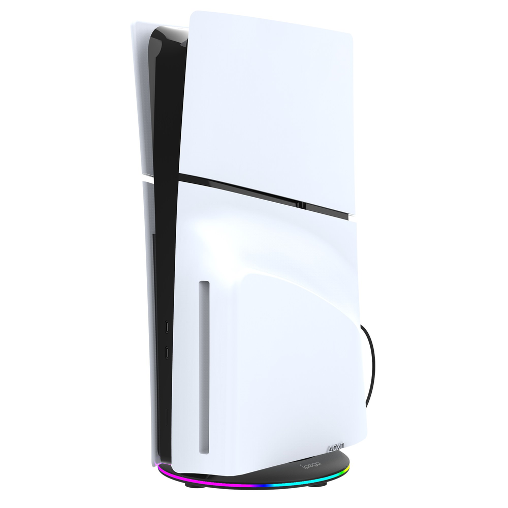 iPega P5S025S vertikalus stovas su RGB, skirtas PS5 Slim Juodas