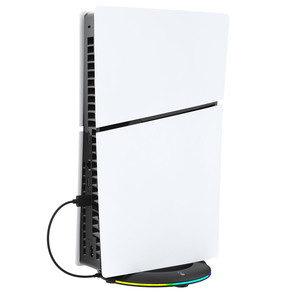 iPega P5S025S vertikalus stovas su RGB, skirtas PS5 Slim Juodas