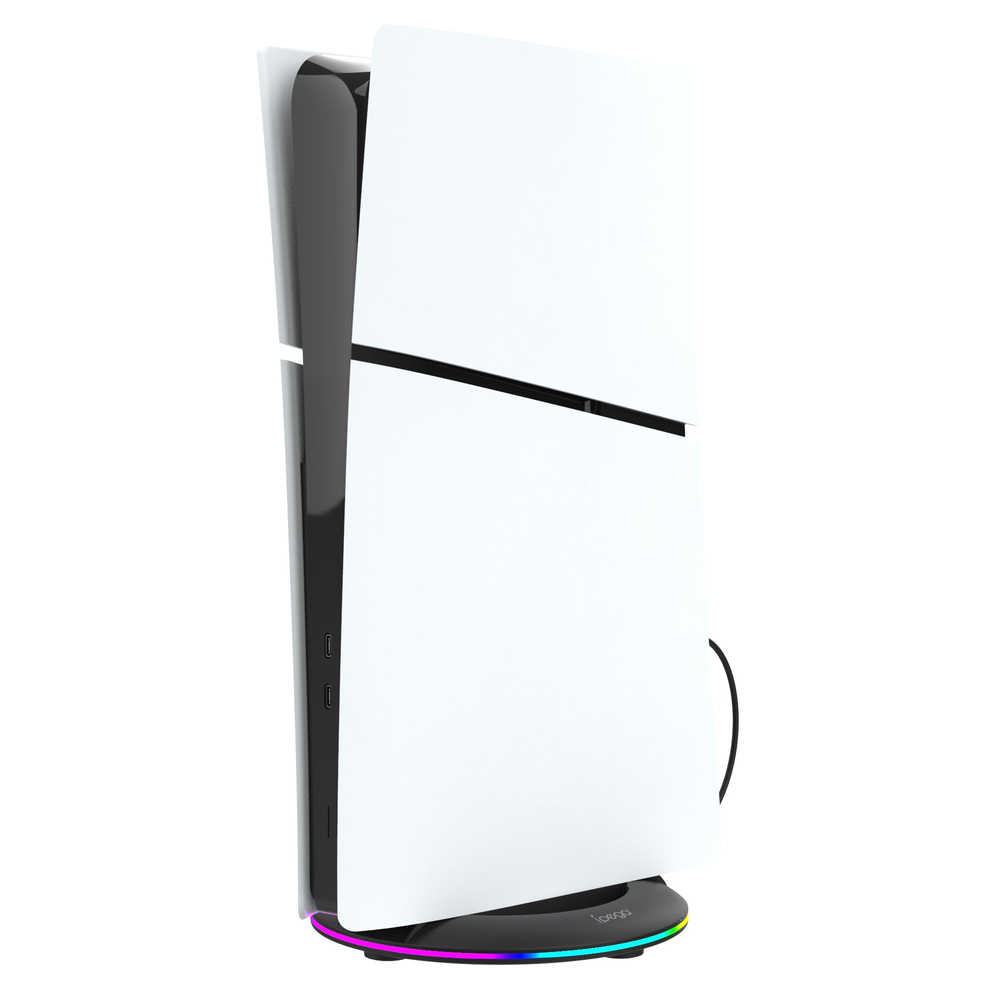 iPega P5S025S vertikalus stovas su RGB, skirtas PS5 Slim Juodas