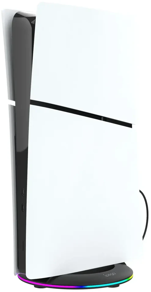 iPega P5S025S vertikalus stovas su RGB, skirtas PS5 Slim Juodas