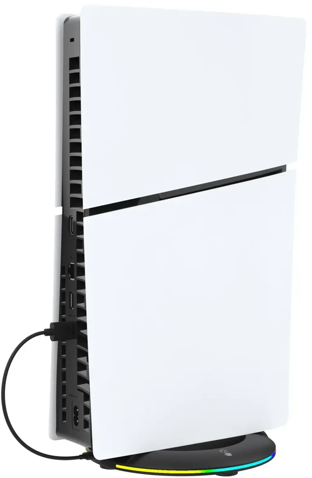 iPega P5S025S vertikalus stovas su RGB, skirtas PS5 Slim Juodas