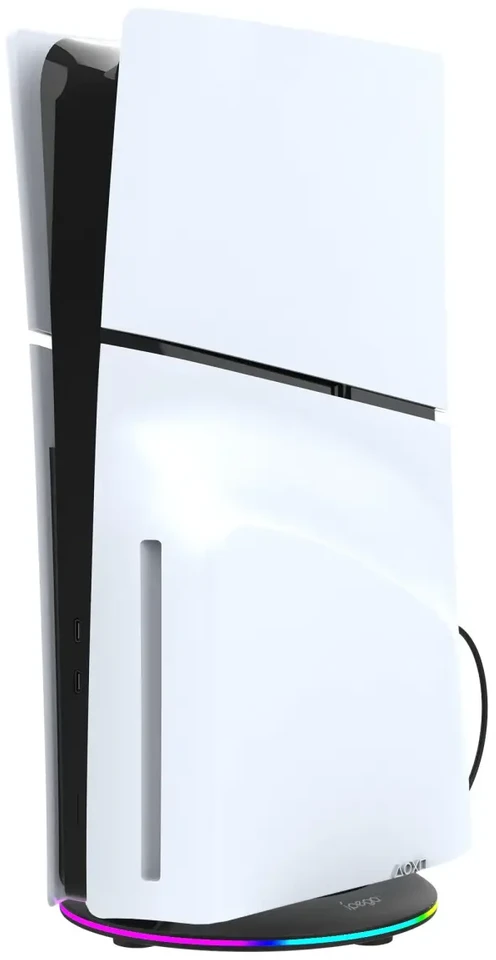 iPega P5S025S vertikalus stovas su RGB, skirtas PS5 Slim Juodas