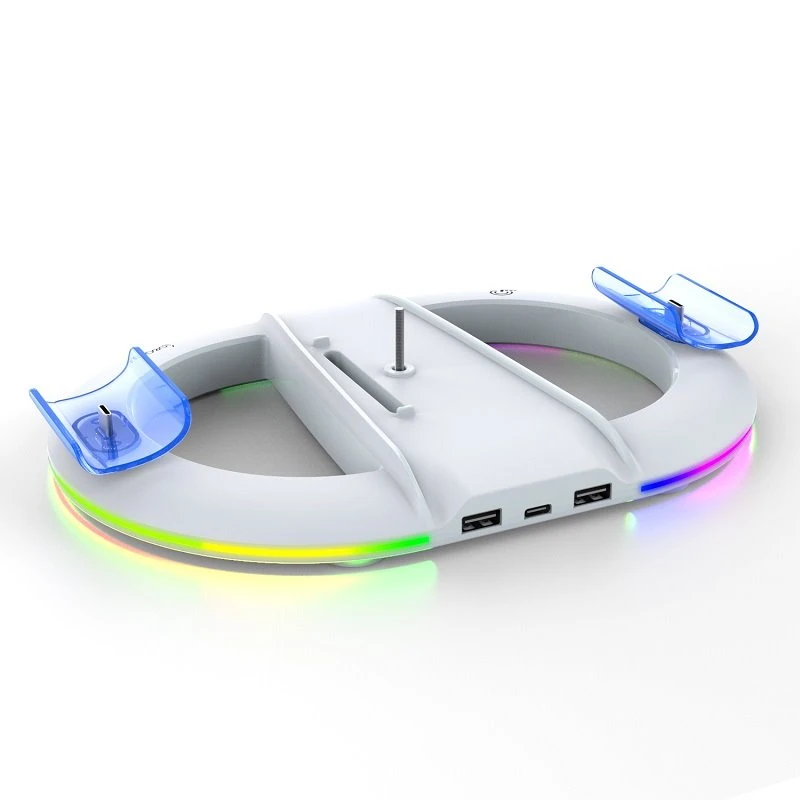 iPega P5S045 stovas su valdiklių įkrovikliais ir RGB