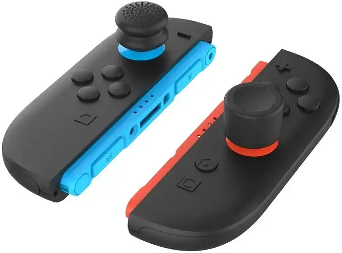 „iPega SW2026B“ nykščio laikikliai „JoyCon“ valdikliams, skirtiems „Nintendo Switch 2“, 6 vnt. juodos spalvos