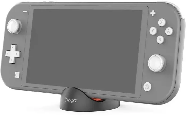 „iPega SW2041“ mini įkroviklio stotelė, skirta „Switch Lite“ / „Nintendo Switch“ / „Nintendo Switch 2“, juoda / raudona