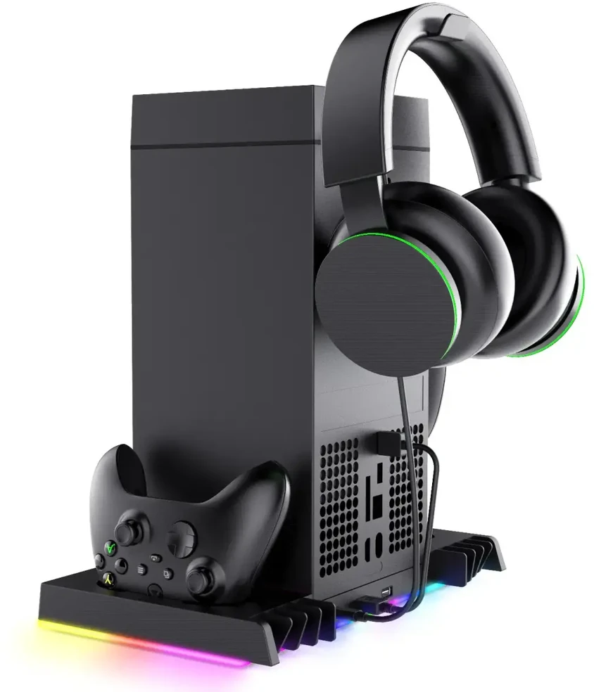 iPega XBX024S daugiafunkcis įkrovimo RGB stovas su aušinimu, skirtas XBOX (pažeista pakuotė)