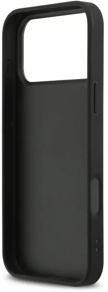 Dėklas DKNY Repeat Texture Pattern with Tonal Stripe skirtas Apple iPhone 17 Pro Max juodas