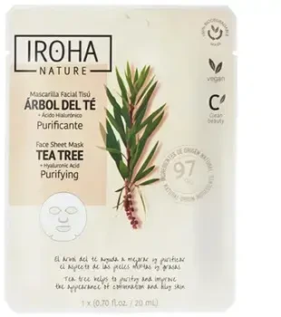"Iroha Nature Nature" kaukė "Tea Tree Hyaluronic Acid" 1 vnt