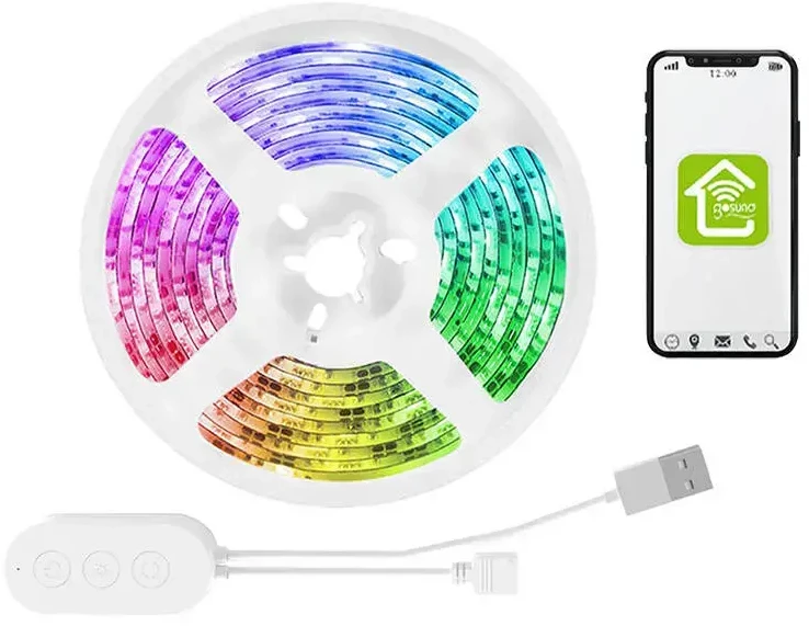 Smart WiFi RGB LED šviesos juosta Gosund SL1 (2,8m), Tuya
