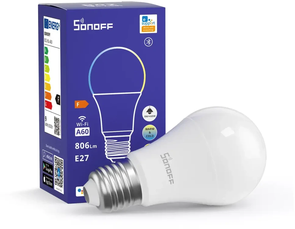 Sonoff B02-BL-A60 Išmanioji Wifi LED lemputė
