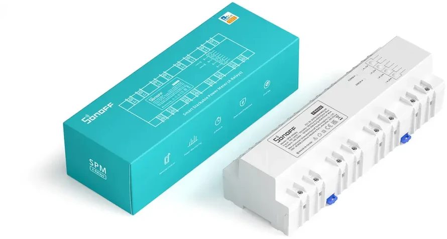 Išmanusis sukraunamas galios matuoklis Sonoff SPM-4Relay
