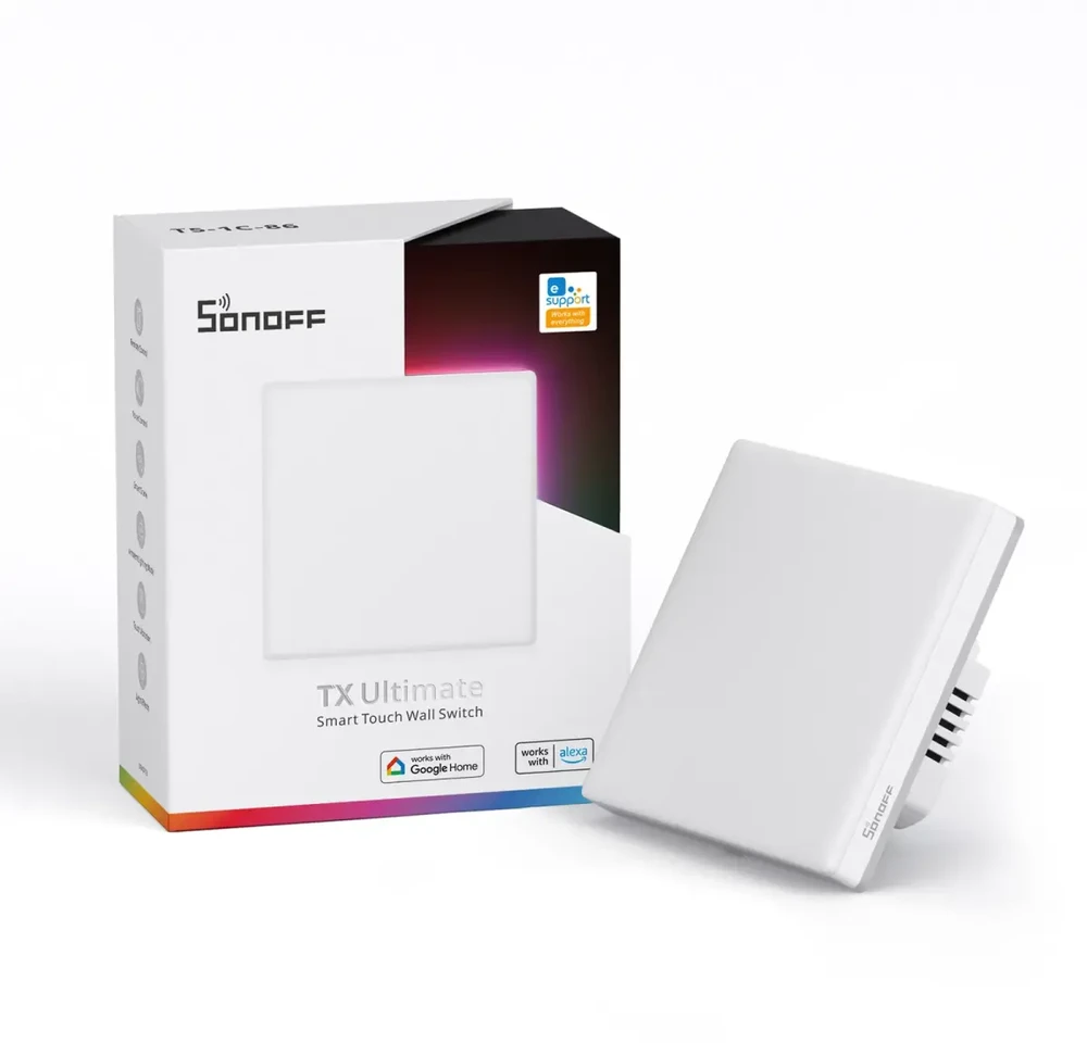 Sonoff TX T5 Ultimate WiFi eWelink remote jutiminis 1 kanalo jungiklis