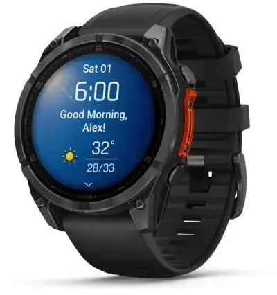 Išmanusis laikrodis Garmin Wearable Fenix 8 - 47 mm 02904 / 010-02904-00 Juodas