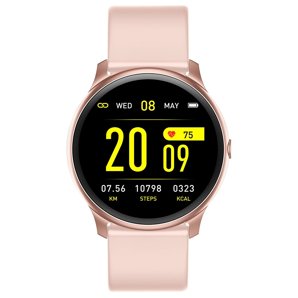 Išmanusis laikrodis Maxcom Fit FW32 Neon, Rožinio aukso spalvos korpusas su rožinės spalvos dirželiu